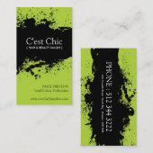 はっきりしたなサロンの名刺 名刺 (正面/裏面)