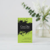 はっきりしたなサロンの名刺 名刺 (スタンド正面)