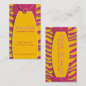 はっきりしたなシマウマのプリントの名刺 名刺 (正面/裏面)