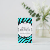 はっきりしたなシマウマのプリントの宝石類デザイナー名刺 名刺 (スタンド正面)