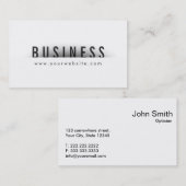 はっきりしたなタイトルのミニマリズムの眼鏡技師の名刺 名刺 (正面/裏面)