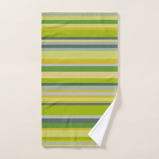 はっきりしたなタケは数々のストライプパターン|モノグラムを着色します バスタオルセット (ハンドタオル)