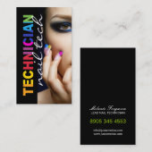 はっきりしたなネイリストの名刺 名刺 (正面/裏面)