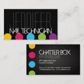 はっきりしたなネイリストの名刺 名刺 (正面/裏面)