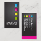 はっきりしたなネイルアーティストの名刺のテンプレート 名刺 (正面/裏面)