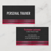 はっきりしたなパーソナルトレーナーのフィットネスの名刺 名刺 (正面/裏面)