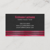 はっきりしたなパーソナルトレーナーのフィットネスの名刺 名刺 (裏面)