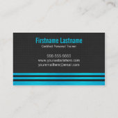 はっきりしたなパーソナルトレーナーのフィットネスの名刺 名刺 (裏面)