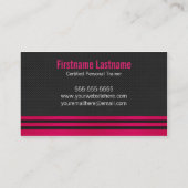 はっきりしたなパーソナルトレーナーのフィットネスの名刺 名刺 (裏面)