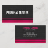 はっきりしたなパーソナルトレーナーのフィットネスの名刺 名刺 (正面/裏面)