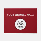 はっきりしたなビジネスロゴのドアマット ドアマット (正面)