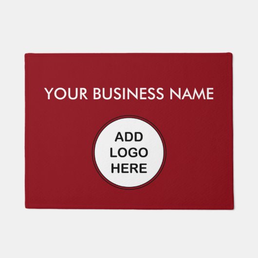 はっきりしたなビジネスロゴのドアマット ドアマット (正面)