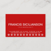 はっきりしたなピザ顧客のロイヤリティカード ロイヤリティカード (裏面)