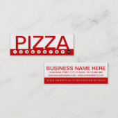 はっきりしたなピザ顧客のロイヤリティ ロイヤリティカード (正面/裏面)