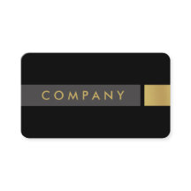 はっきりしたなブラシをかけられた金ゴールドの専門の名刺