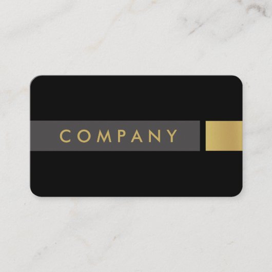 はっきりしたなブラシをかけられた金ゴールドの専門の名刺 名刺 (正面)