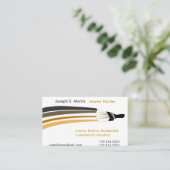 はっきりしたなブラシストローク専門の塗装業者 名刺 (スタンド正面)