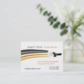 はっきりしたなブラシストローク専門の塗装業者 名刺 (スタンド正面)