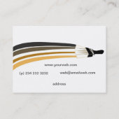 はっきりしたなブラシストローク専門の塗装業者 名刺 (裏面)