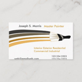 はっきりしたなブラシストローク専門の塗装業者 名刺