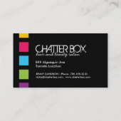 はっきりしたなヘアーサロンの名刺 名刺 (裏面)