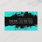 はっきりしたなヘアーサロンの名刺 名刺 (裏面)