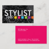 はっきりしたなヘアーサロンの名刺 名刺 (正面/裏面)