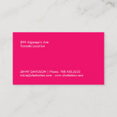 はっきりしたなヘアーサロンの名刺 名刺 (裏面)