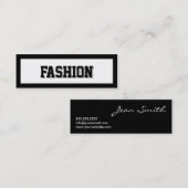 はっきりしたなボーダーファッションのスタイリストの小型名刺 スキニー名刺 (正面/裏面)