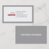 はっきりしたなボーダー名刺 名刺 (正面/裏面)