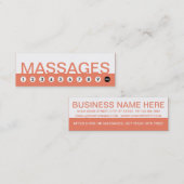 はっきりしたなマッサージの顧客のロイヤリティ ロイヤリティカード (正面/裏面)