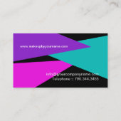 はっきりしたなメーキャップアーティストの名刺 名刺 (裏面)