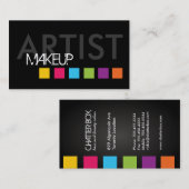 はっきりしたなメーキャップアーティストの名刺 名刺 (正面/裏面)