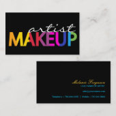 はっきりしたなメーキャップアーティストの名刺 名刺 (正面/裏面)