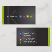 はっきりしたなメーキャップアーティストの名刺 名刺 (正面/裏面)