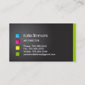 はっきりしたなメーキャップアーティストの名刺 名刺 (裏面)