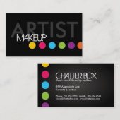 はっきりしたなメーキャップアーティストの名刺 名刺 (正面/裏面)