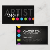 はっきりしたなメーキャップアーティストの名刺 名刺 (正面/裏面)