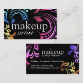 はっきりしたなメーキャップアーティストの名刺 名刺 (正面/裏面)