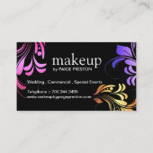はっきりしたなメーキャップアーティストの名刺 名刺 (裏面)