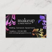 はっきりしたなメーキャップアーティストの名刺 名刺 (裏面)