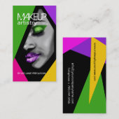 はっきりしたなメーキャップアーティストの名刺 名刺 (正面/裏面)