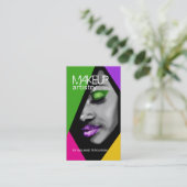 はっきりしたなメーキャップアーティストの名刺 名刺 (スタンド正面)