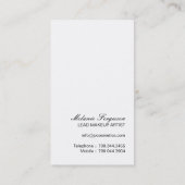 はっきりしたなメーキャップアーティストの名刺 名刺 (裏面)