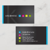 はっきりしたなメーキャップアーティストの名刺 名刺 (正面/裏面)