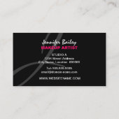 はっきりしたなメーキャップアーティスト 名刺 (裏面)