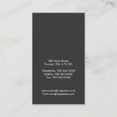 はっきりしたなモノグラムの名刺 名刺 (裏面)