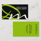 はっきりしたなモノグラムの名刺 名刺 (正面/裏面)