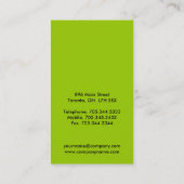 はっきりしたなモノグラムの名刺 名刺 (裏面)