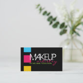 はっきりしたなレトロのメーキャップアーティストの名刺 名刺 (スタンド正面)